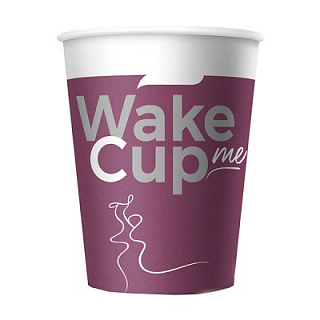 Стакан бумажный WAKE ME CUP Formacia 180 мл